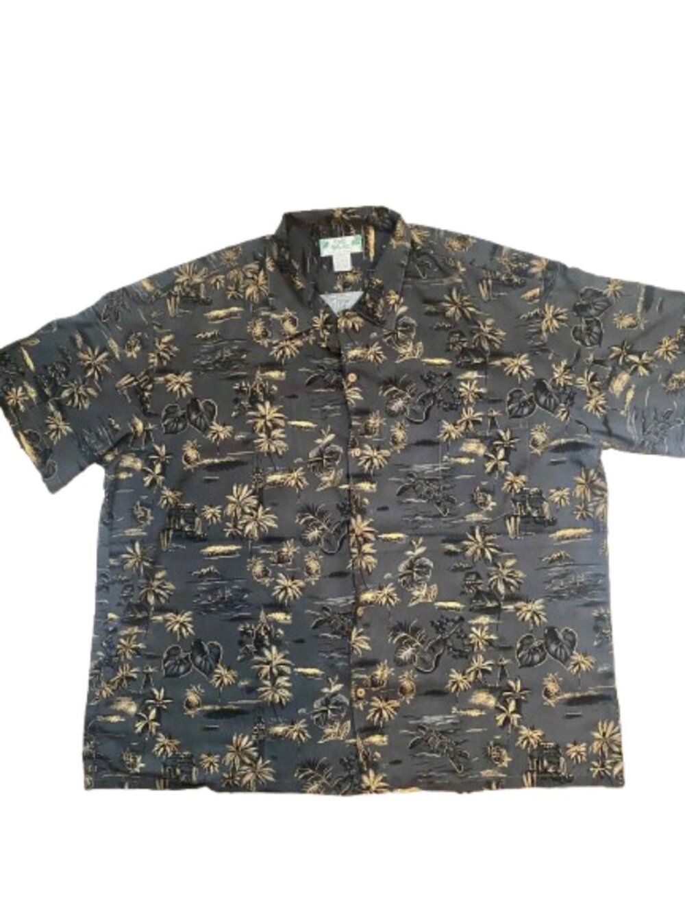Two Palms Hawaiian Shirt Made in Hawaii Size 3X